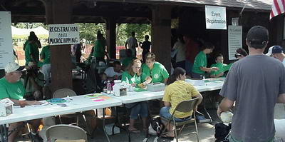 Events Registration and Vendor Booths at 2009 Paws in the Park