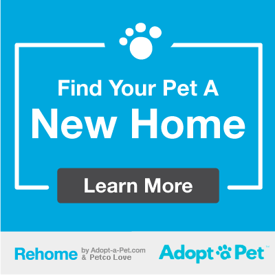 logo Rehome by Adopt-A-Pet referrals give BCHS a donation